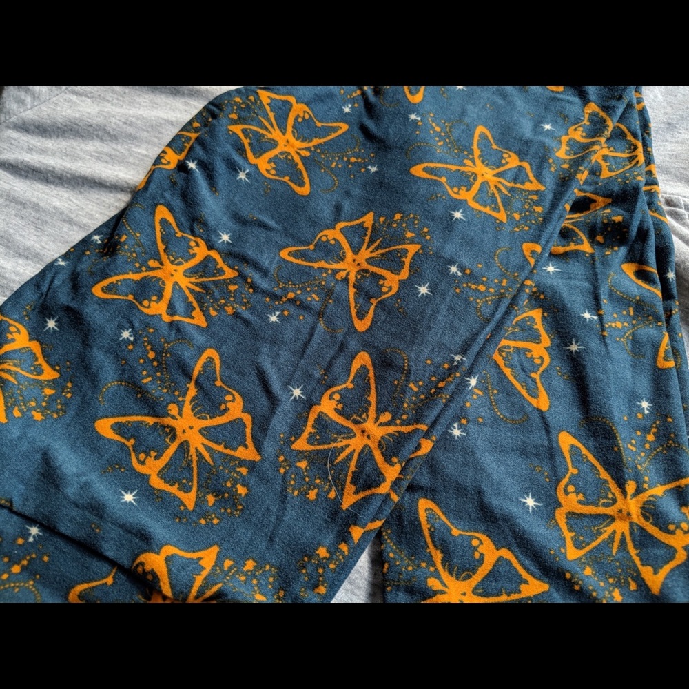 LulaRoe OS Butterfly Leggings